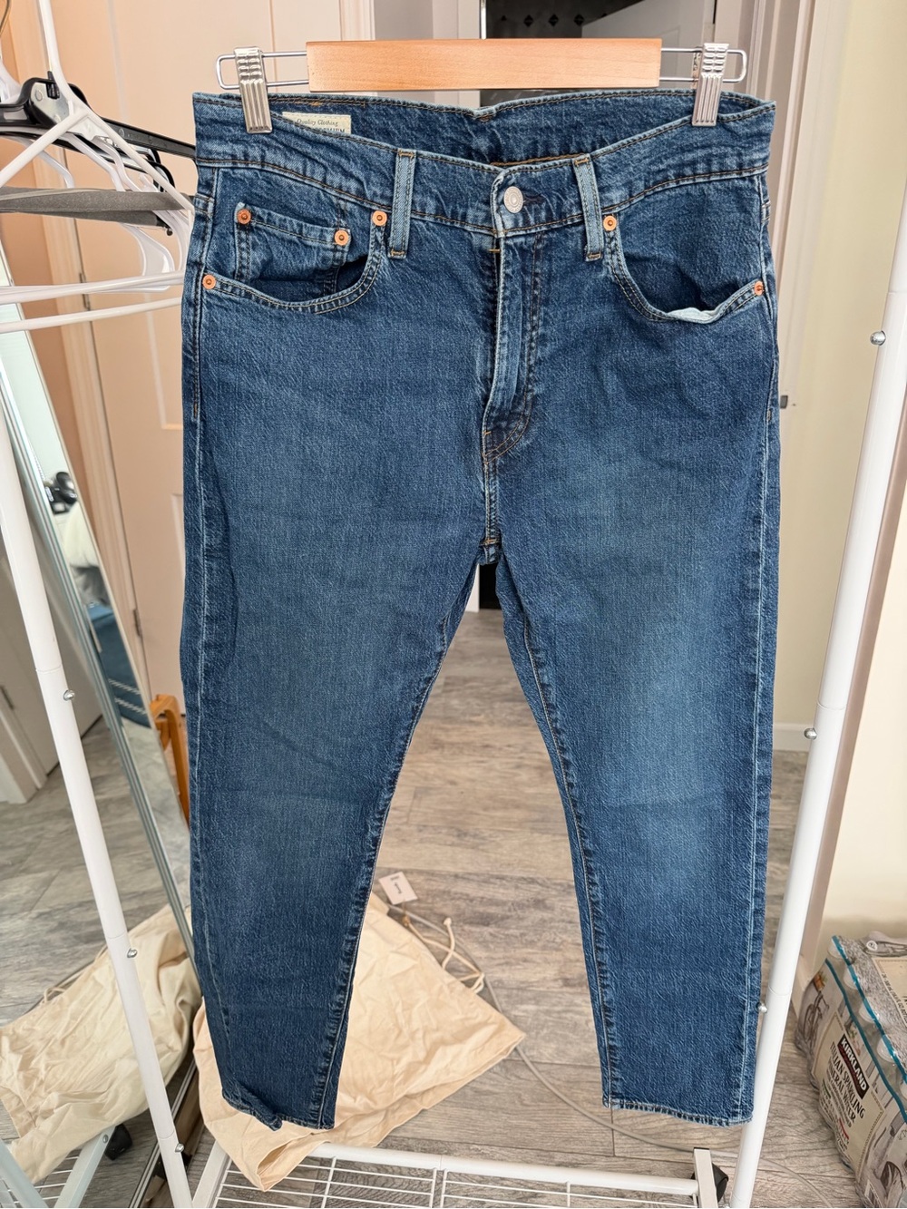 Classic Men's Blue Denim Levi Jeans